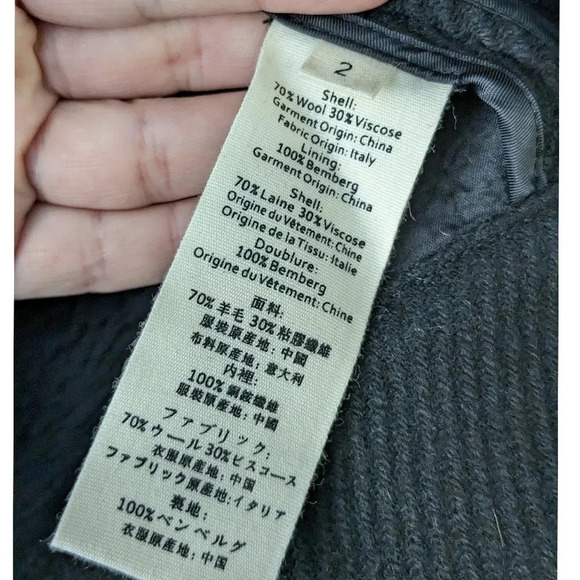 L'Agence Wool Blend Moto Jacket - Picture 7 of 7